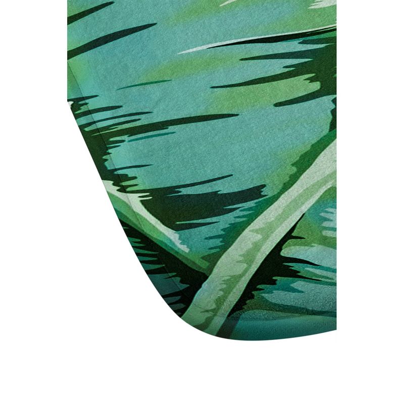 Gale Switzer Banana Leaf Grandeur Bath Mat Green - Deny Designs, 4 of 6