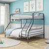 Metal twin bed full metal bunk bed, heavy-duty bunk bed, easy to assemble, equipped with reinforced upper guardrail - 4 of 4