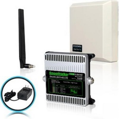 Smoothtalker Stealth Z6 72dB 4G LTE High Power 6 Band Cellular Signal Booster Kit - 850 MHz, 1700 MHz, 1900 MHz, 2100 MHz - LTE - 4G