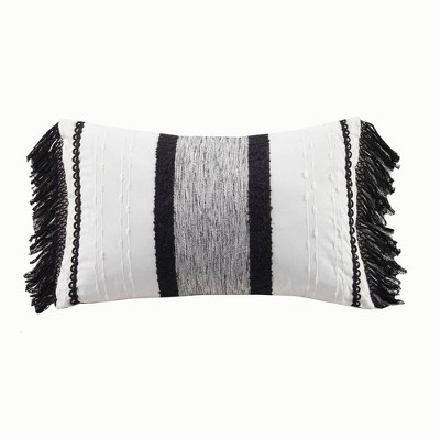 12"x20" Oversize Kai Cotton Lumbar Throw Pillow Black