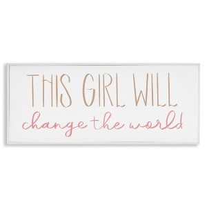 Stupell Industries Girl Power Motivational Phrase, 24" x 10" - 1 of 4