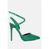 CHARMER Rhinestone Embellished Stiletto Sandals - 2 of 4