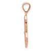 Black Bow Jewelry 14k Rose Gold Polished Anchor Pendant - 2 of 4