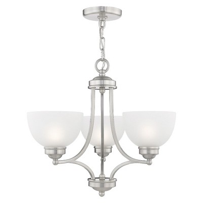Livex Lighting Somerset 3 - Light Chandelier in  Brushed Nickel