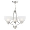 Livex Lighting Somerset 3 - Light Chandelier in  Brushed Nickel - 2 of 4
