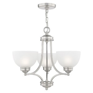 Livex Lighting Somerset 3 - Light Chandelier in  Brushed Nickel - 1 of 4