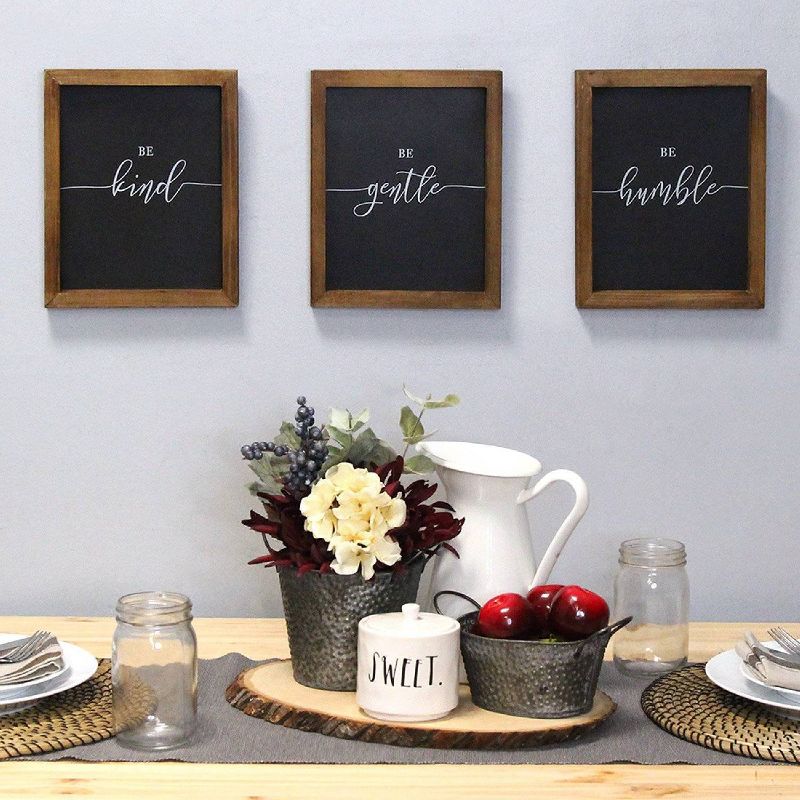 (Set of 3) 8&#34; x 10&#34; &#34;Be&#34; Wall Art Black/Brown - Stratton Home D&#233;cor, 5 of 10