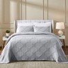 Modern Circles Cotton Medium Weight Woven Coverlet by Blue Nile Mills - 2 of 4