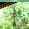 Unique Bargains Metal Vintage Outdoor Wind Chime 2.2" x 12.4" Bronze Tone 1 Pack - 4 of 4