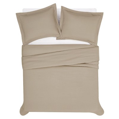 Khaki Full/Queen Microfiber Wrinkle Proof Bedspread Cover