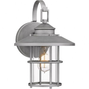 Quoizel Lighting Lombard 1 - Light Sconce in  Antique Brushed Aluminum - 1 of 3