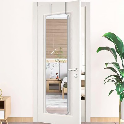 Bowen 47 in. H x 14 in. W Rectangle Round Corner Aluminum Frame Full-Length Mirror-The Pop Home