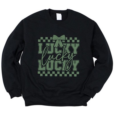 Simply Sage Market Women's Graphic Sweatshirt Lucky Stacked Coquette