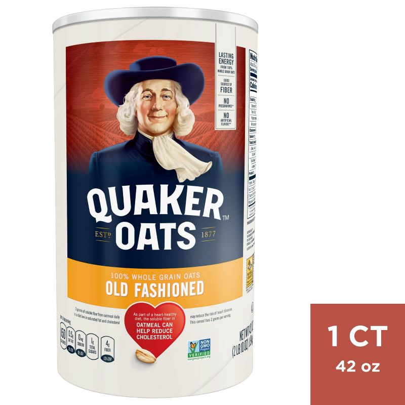Quaker Oats Old Fashioned Oats - 42oz, 1 of 5