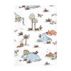 Hudson Baby Cotton Flannel Burp Cloths, Dinosaur Adventures 4-Pack, One Size - 3 of 4