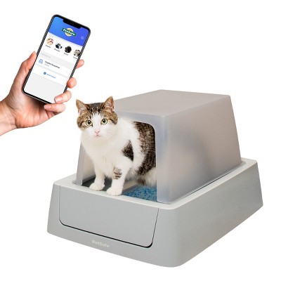 Petsafe Scoopfree Complete Plus Covered Self-cleaning Cat Litter Box With  Disposable Crystal Litter Tray - White : Target