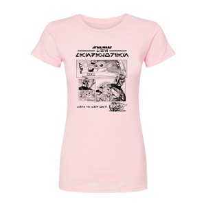 Women's - Star Wars - The Mandalorian Mando Manga Fitted Graphic T-Shirt - 1 of 2
