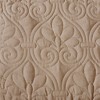 Gulches 3 Piece Queen Split Corner Pleated Quilted Bedspread,Khaki - 3 of 4