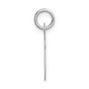 Black Bow Jewelry 14k White Gold, Madison Collection, Medium Script Initial Pendant A-W - 2 of 4