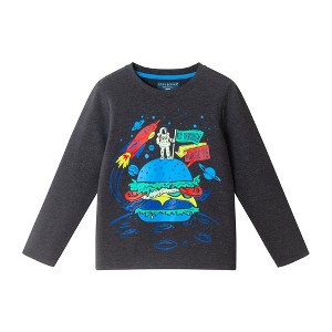 Andy & Evan  Toddler  Long Sleeve Space Theme Tee. - 1 of 3