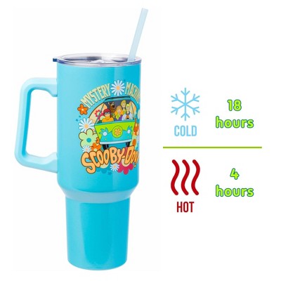 Scooby-Doo Mystery Machine Blue Stainless Steel Insulated Tumbler with Handle