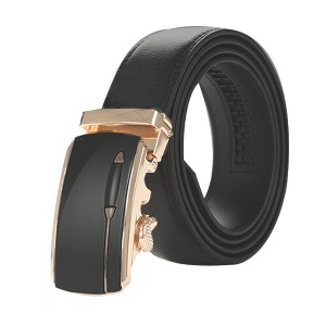 INSPIRE CHIC Men Business Leather Dress Automatic Buckle Adjustable Rachet Belt Width 1 1/2" - 1 of 4