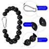 Unique Bargains Stainless Steel Indoor Outdoor 16 Beads Durable Flag Pole Beaded Retainer Ring 0.98" - 3 of 4