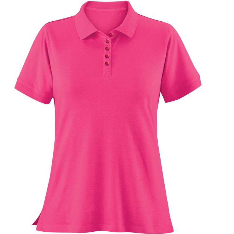 Collections Etc Ladies Soft Knit Polo, 1 of 5
