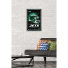 Trends International NFL New York Jets - Neon Helmet 24 Framed Wall Poster Prints - 2 of 4