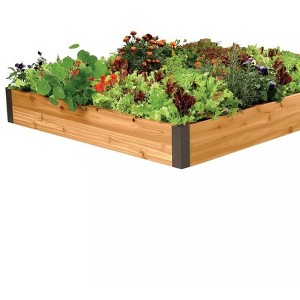 Gardener's Supply Company Cedar Raised Garden Bed | Weather Resistant Outdoor Planter Box For Plants, Herbs Flowers & Vegetables with Rust-proof - 1 of 2