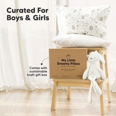 Soft Organic Cotton Toddler Pillow with Animal Print