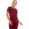 MediChic Scrubs for Women's V-Neck Scrub Set with Six Pocket Ribbed Cargo Jogger Pants with 4-Way Stretch - 4 of 4