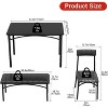 Modern 5-Piece Dining Table Set for 4 with Upholstered Chairs & Bench,Rectangular Kitchen Table Set for Small Space,Apartment,Studio,Breakfast Nook - 4 of 4