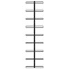 vidaXL Wall-mounted Wine Rack for 9 Bottles Black Iron - 2 of 4