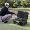 VEVOR Weatherproof Hard Case, Heavy Duty Protective Dry Box Case with Pre-cut Foam, Wheels & Retractable Pull Handles for Travel, Hunt, Military - 2 of 4