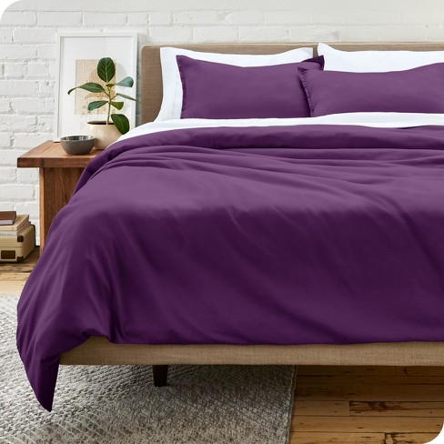 Queen Burgundy Ultra-Soft Double Brushed Fitted Sheet by Bare Home