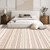MaseiKar Washable Area Rug, Soft Faux Cashmere Carpet with Non-Slip Backing for Living Room, Bedroom, Dining Room, Modern Boho Style - 3 of 4