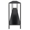 vidaXL Console Table Black 78.7"x13.8"x29.7" Tempered Glass - 4 of 4