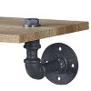 INFURNIC Decorative Wall Shelf Minimalist 1-Shelf Water Pipe Frame for Books Display Easy Installation, Brown, 18.5"*9.5"*6.5" - 2 of 4