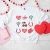 Simply Sage Market Women's Graphic Sweatshirt Cowgirl Valentine Chart - 3 of 4