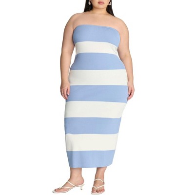 ELOQUII Women's Plus Size Tube Dress