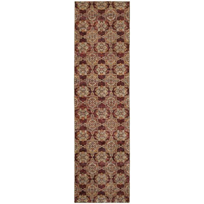 Oriental Weavers Andorra 6883A Red/ Gold Indoor Area Rug - 2'3" x 8'