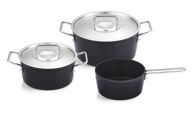 Adamant Nonstick Pot 3 Piece Set with Metal Lid