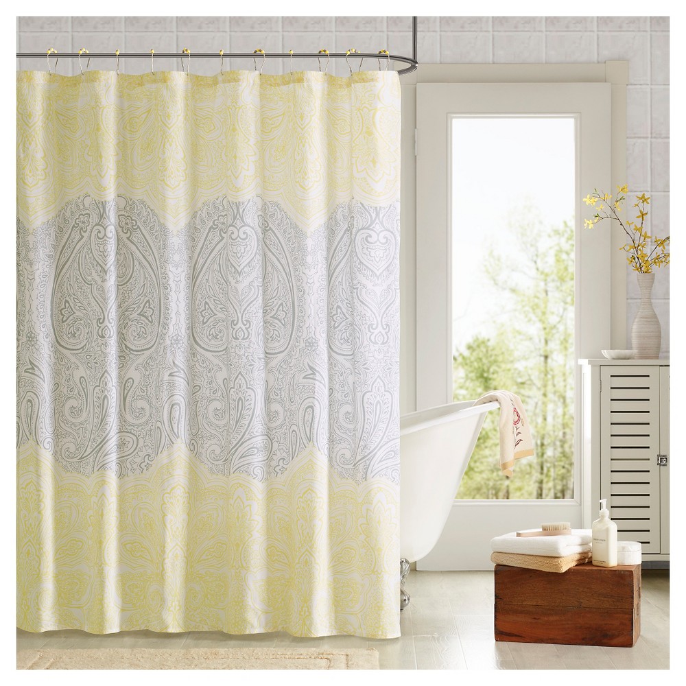 UPC 675716577513 product image for Shower Curtain And Hook Set - Yellow - (72X72) | upcitemdb.com