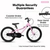 Whisen Kids' 18-Inch Bike Toy Gift with Removable Training Wheels, Coaster Foot Brake, V-Brake, Enclosed Chain Guard, Ages 3-5 - 4 of 4