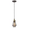 Chloe Lighting Charles Industrial-Style 1 Light Rubbed Bronze Ceiling Mini Pendant 8"Shade - 2 of 4