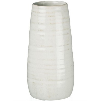 Sullivans Tall Ceramic Vase 11.5"H Off-White