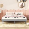 ALEXOUN Floating Wood Profile Platform Bed Frame without Headboard,with Sturdy Slats Support,No Box Spring Needed,Easy to Assemble - 4 of 4