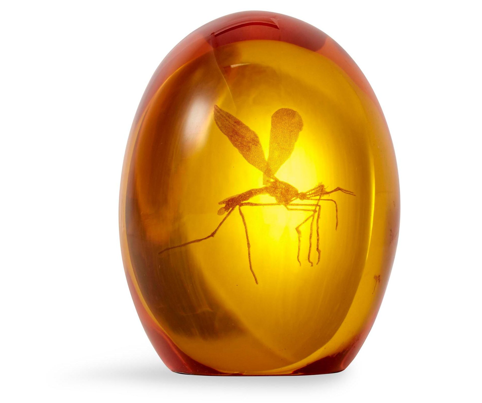 Surreal Entertainment Jurassic Park Mosquito In Amber Resin Paper Weight | Measures 3 Inches Tall