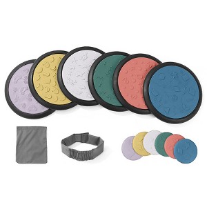 Kore Design Sensory Game Tiles, Assorted Colors, Two Sizes 10.23" & 4", Pastel Colors - 1 of 3